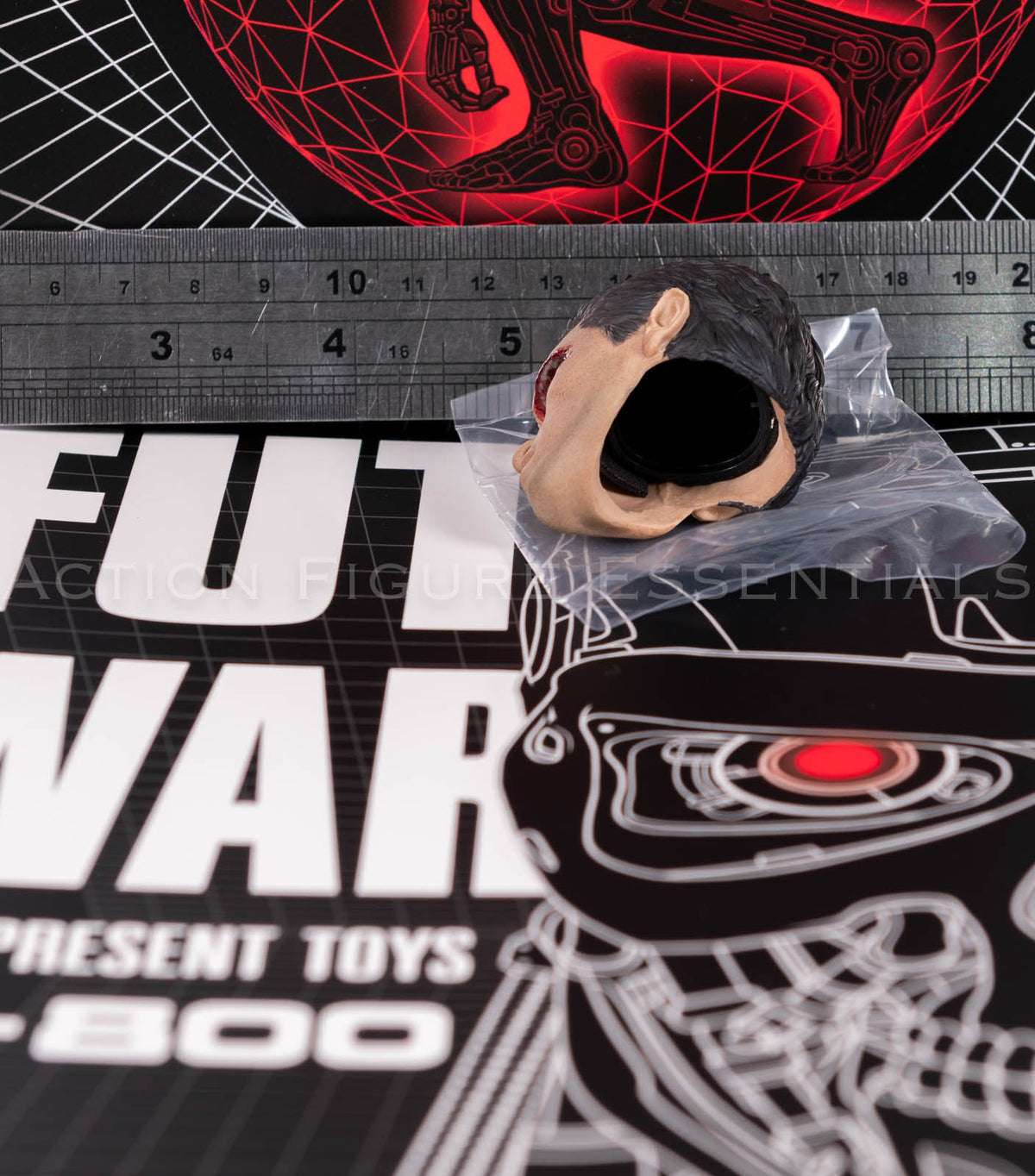 Present Toys T-800 mechanical eye head sculpt, neck connector underside