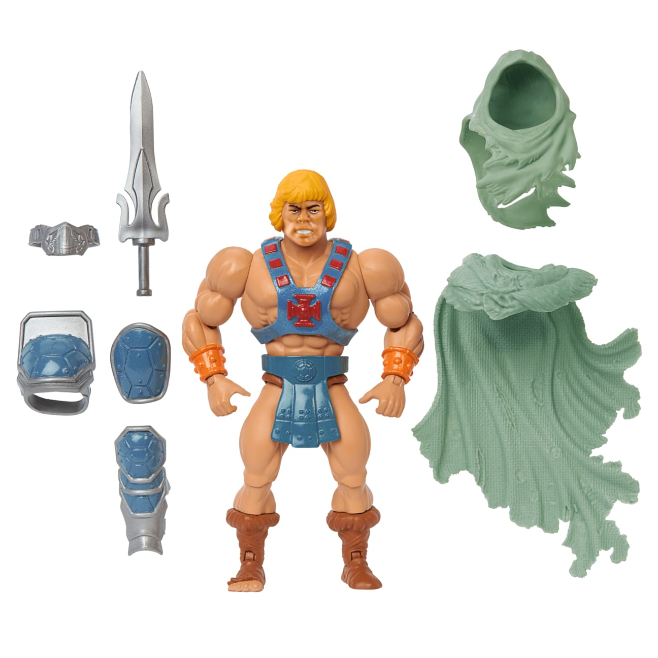 Masters Of The Universe Origins – Action Figure Clamp Champ Turtles Of Grayskull (14 Cm) – Crossover Con Tartarughe Ninja, Giocattolo Per Bambini 6+