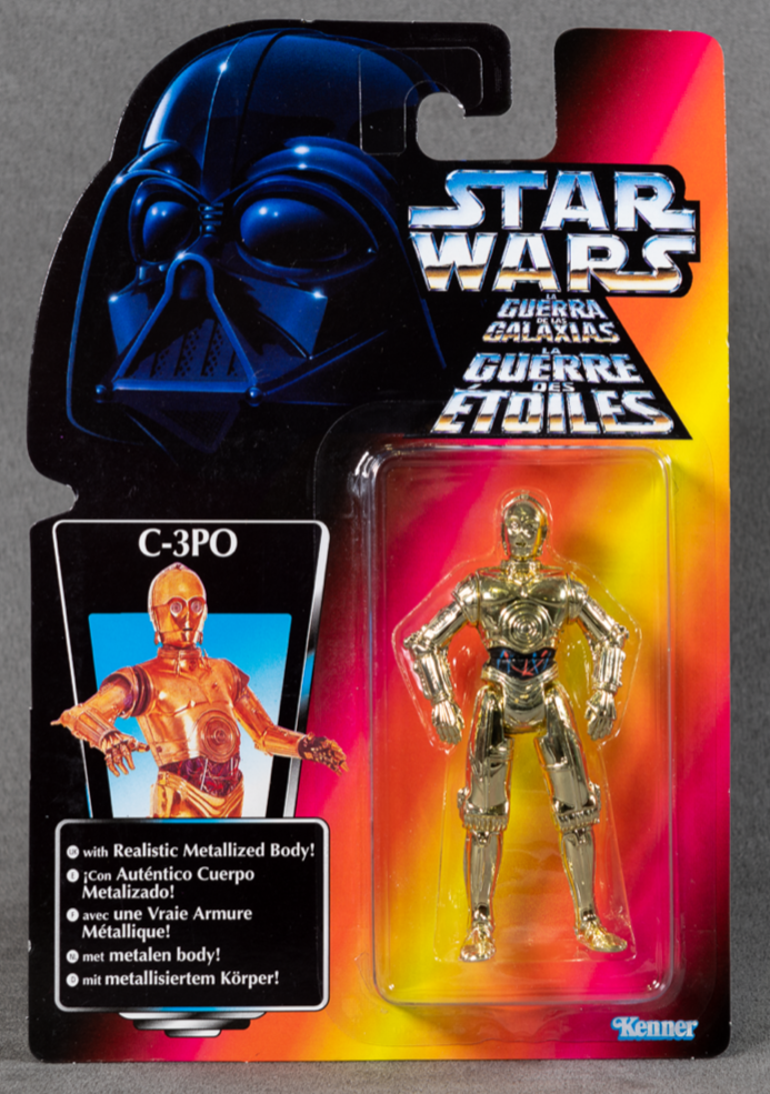 Star Wars: Power of The Force - C3P0 - Tri Logo - 3.75" Action Figure - New Sealed Card - MOC