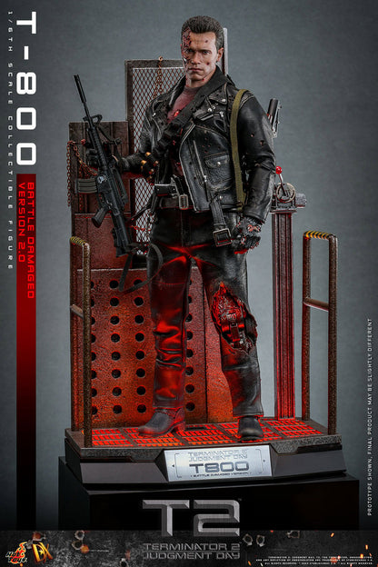 Hot Toys - T-800 Battle Damaged Version 2.0 - DX46 - 1:6 Scale - Terminator 2 - Action Figure