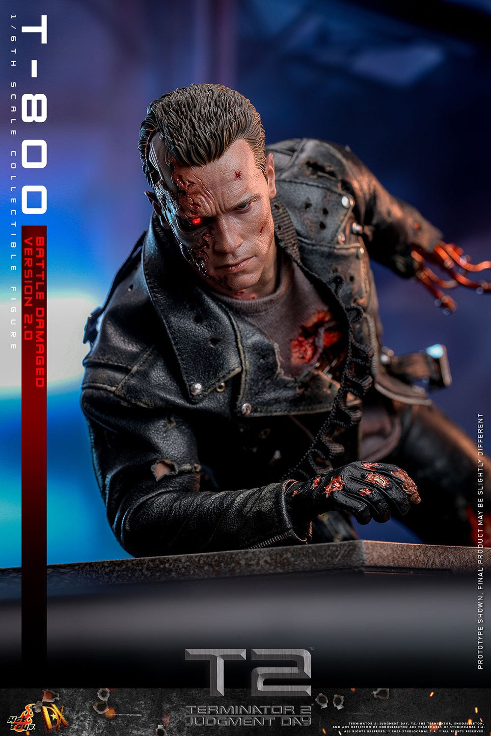 Hot Toys - T-800 Battle Damaged Version 2.0 - DX46 - 1:6 Scale - Terminator 2 - Action Figure