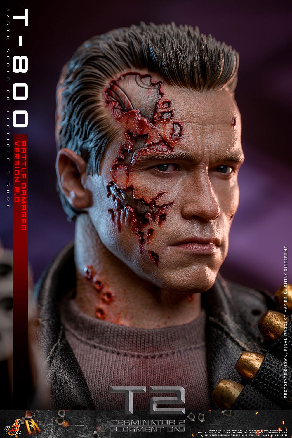 Hot Toys - T-800 Battle Damaged Version 2.0 - DX46 - 1:6 Scale - Terminator 2 - Action Figure