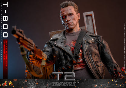 Hot Toys - T-800 Battle Damaged Version 2.0 - DX46 - 1:6 Scale - Terminator 2 - Action Figure