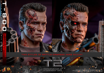 Hot Toys - T-800 Battle Damaged Version 2.0 - DX46 - 1:6 Scale - Terminator 2 - Action Figure