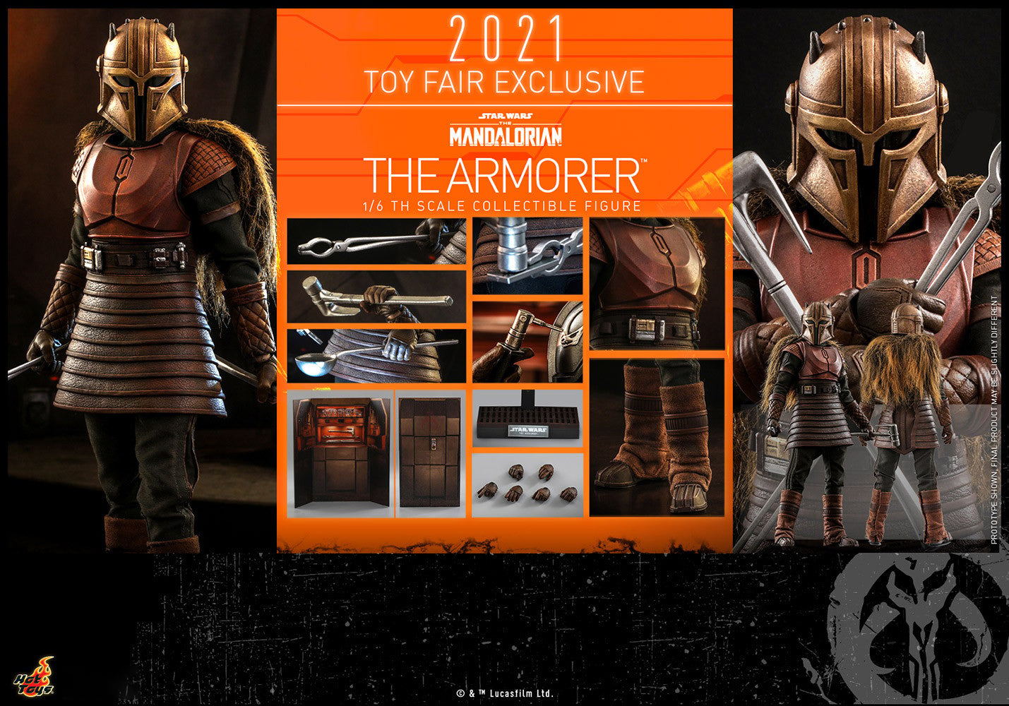 Hot Toys Star Wars - The Armorer - Mandalorian - 1:6 Scale Toy Fair Exclusive Set - TMS044 2