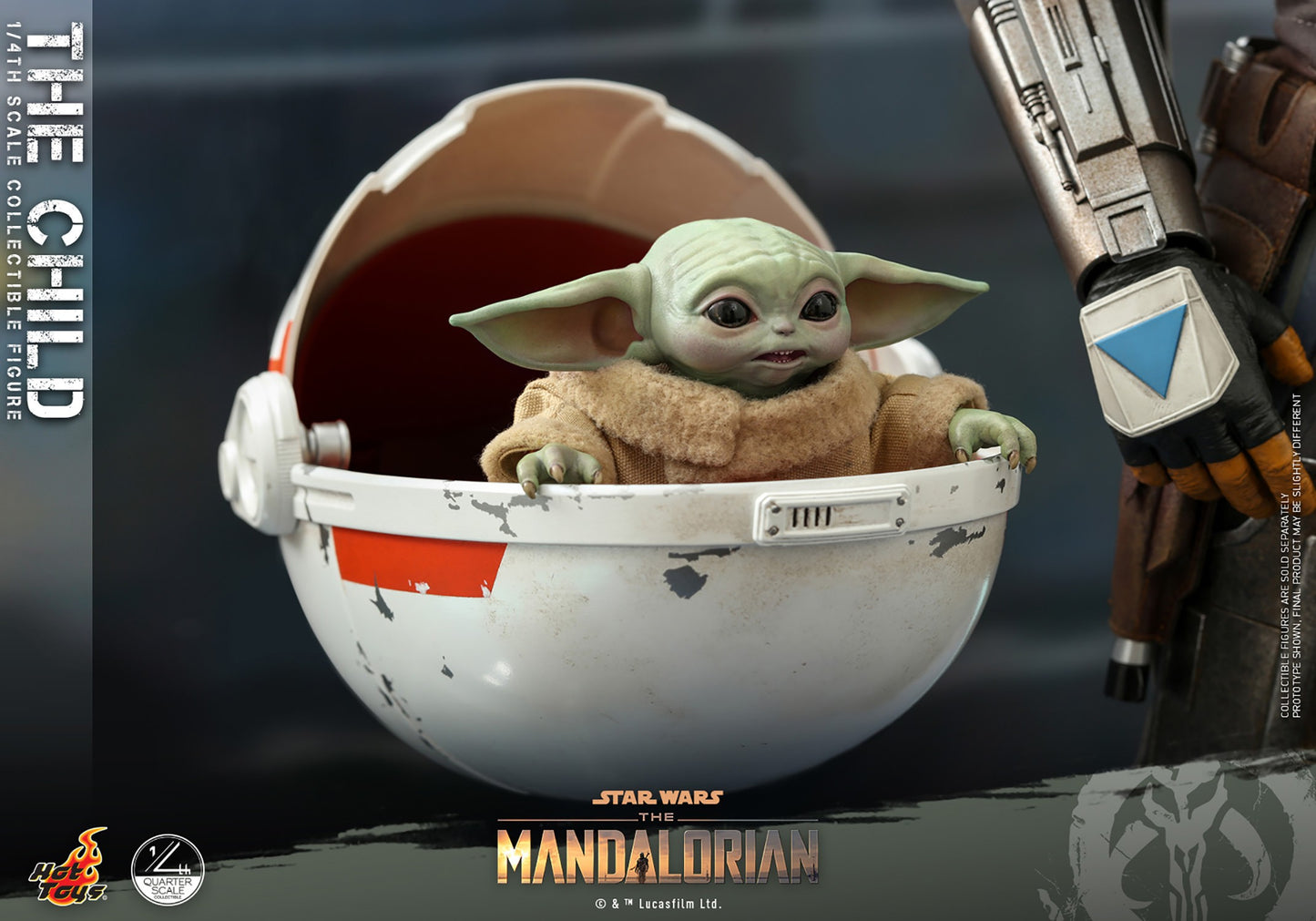 Hot Toys - Grogu - Star Wars - The Mandalorian - QS018 - 1:4 Scale Action Figure Set
