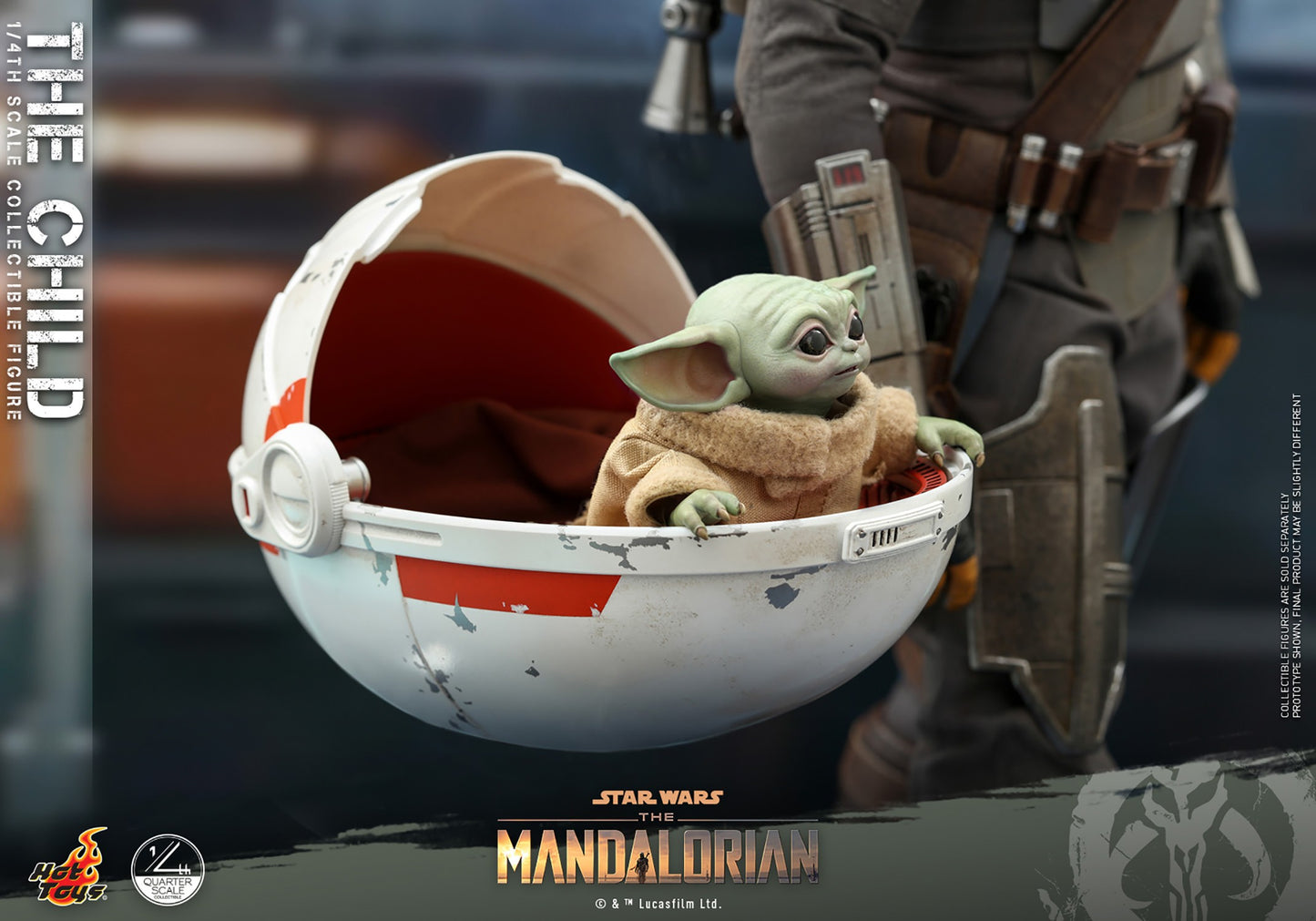 Hot Toys - Grogu - Star Wars - The Mandalorian - QS018 - 1:4 Scale Action Figure Set
