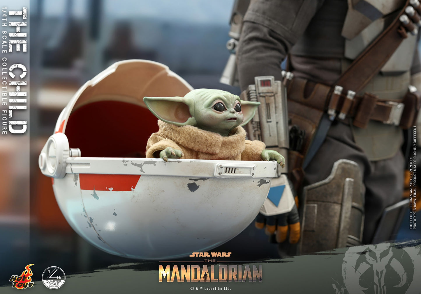 Hot Toys - Grogu - Star Wars - The Mandalorian - QS018 - 1:4 Scale Action Figure Set
