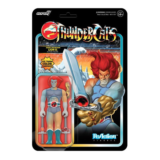 Super7 - Thundercats - Hook Mountain Lion-O (Ice Thaw Colour Change) - Vintage Retro Action Figure