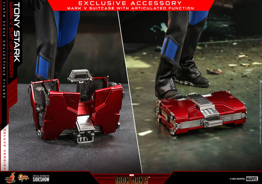 Hot Toys Iron Man 2 Transforming Briefcase Armor Deluxe Version MMS600 1/6 Scale Parts Marvel