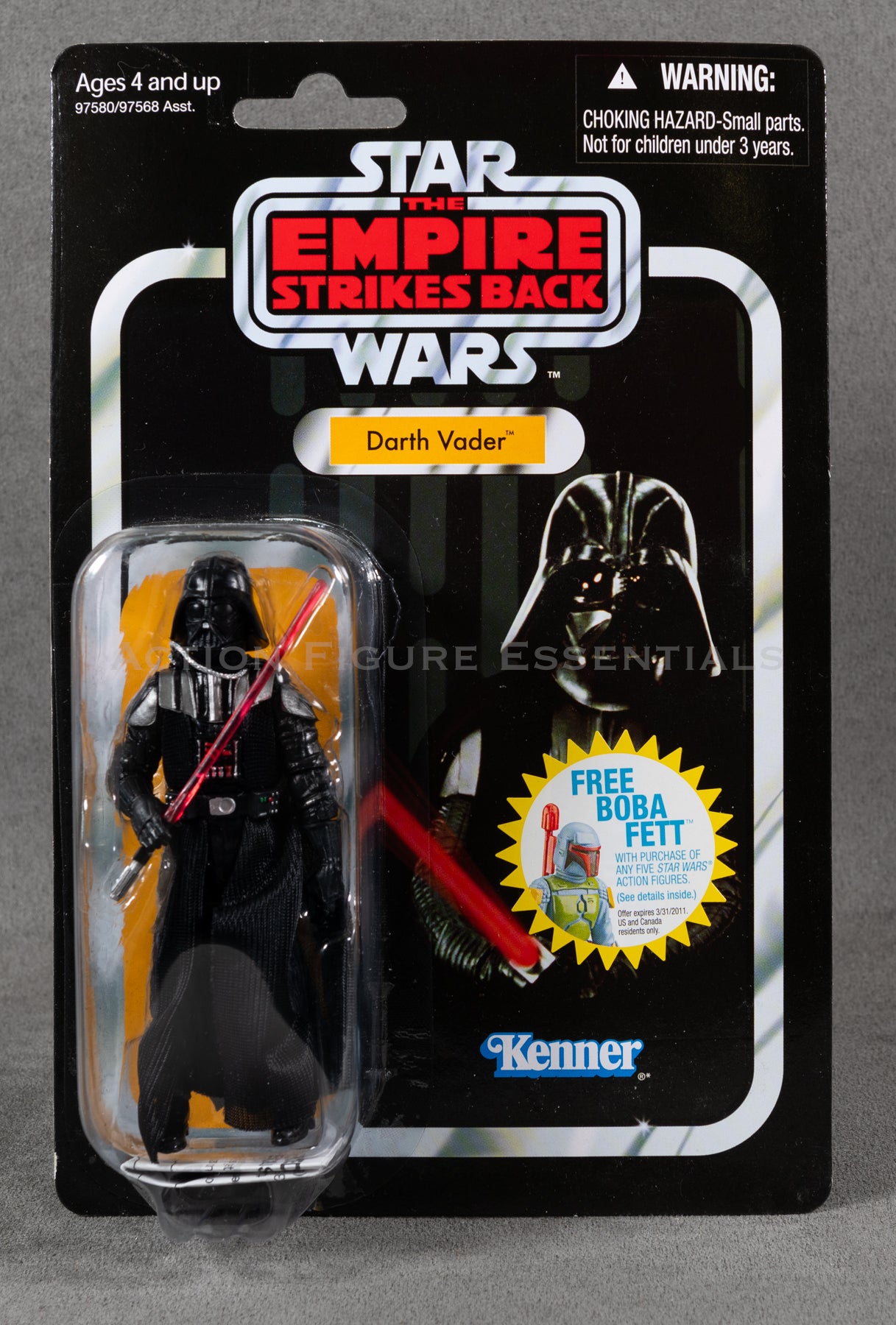 Star Wars: The Vintage Collection - Darth Vader - Boba Fett Offer  - 3.75" Action Figure - New Sealed Card - MOC