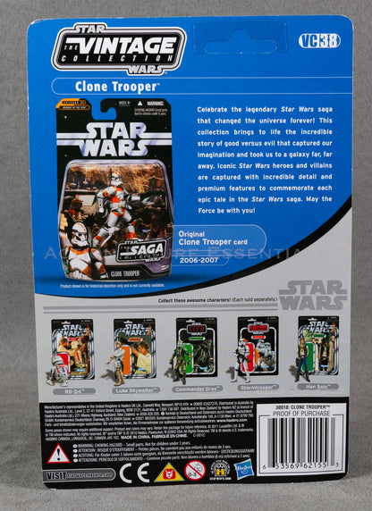 Star Wars: The Vintage Collection - Clone Trooper (212th Battalion) - 3.75" Action Figure - New Sealed Unpunched Card - MOC