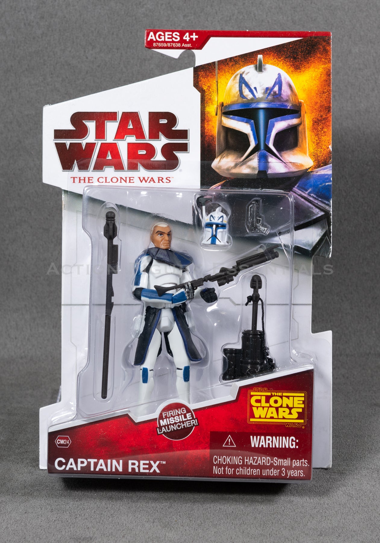 Star Wars: The Clone Wars - Captain Rex 3.75" Action Figure (CW24) - New Sealed Card - MOC