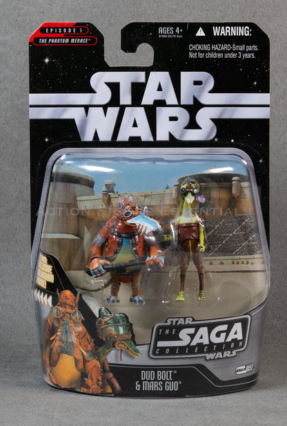 Star Wars: The Saga Collection - Dud Bolt and Mars Guo 2-Pack - 3.75" Action Figure - New Sealed Card - MOC