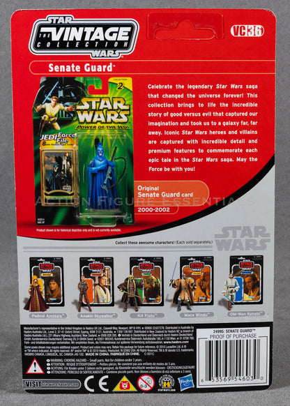 Star Wars: The Vintage Collection - Senate Guard - 3.75" Action Figure - New Sealed Unpunched Card - MOC