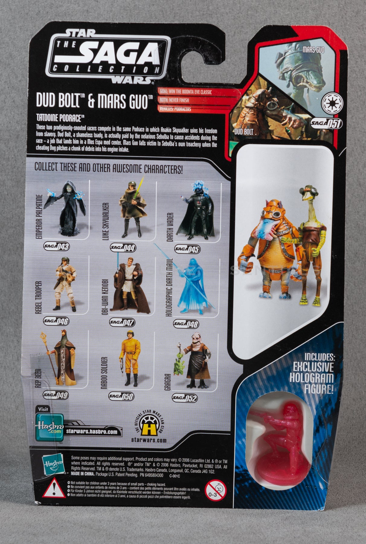 Star Wars: The Saga Collection - Dud Bolt and Mars Guo 2-Pack - 3.75" Action Figure - New Sealed Card - MOC