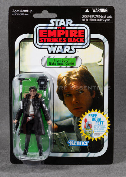 Star Wars: The Vintage Collection - Han Solo (Echo Base Outfit) Boba Fett Offer - 3.75" Action Figure - New Sealed Card - MOC