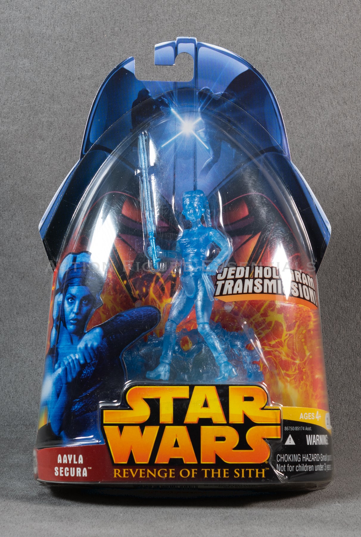 Star Wars: Revenge of The Sith - Aayla Secura (Hologram Transmission) - 3.75" Action Figure - New Sealed Card - MOC