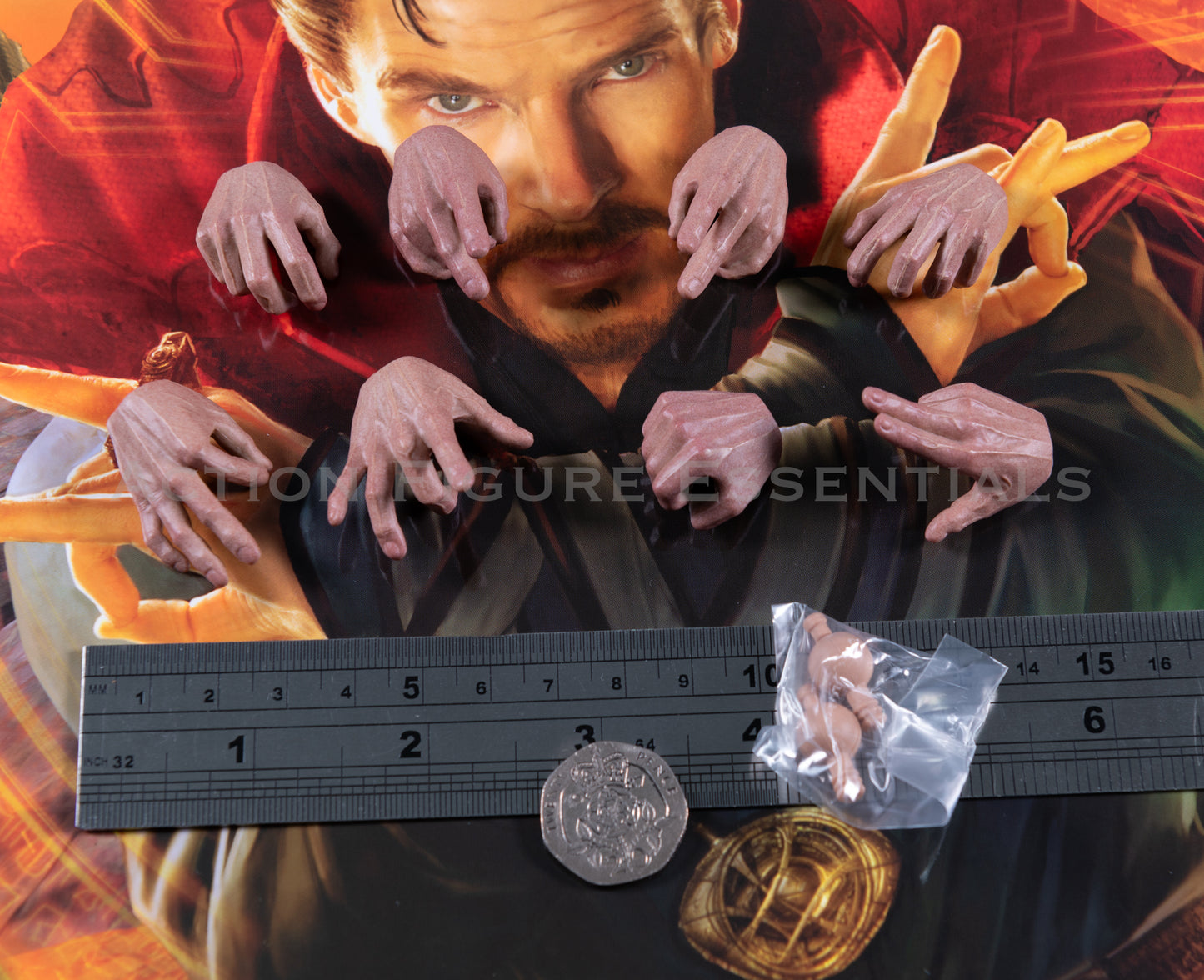 Hot Toys Dr Strange Hands Wrist Pegs Set 1/6 MMS629 NWH No Way Home Spider-Man