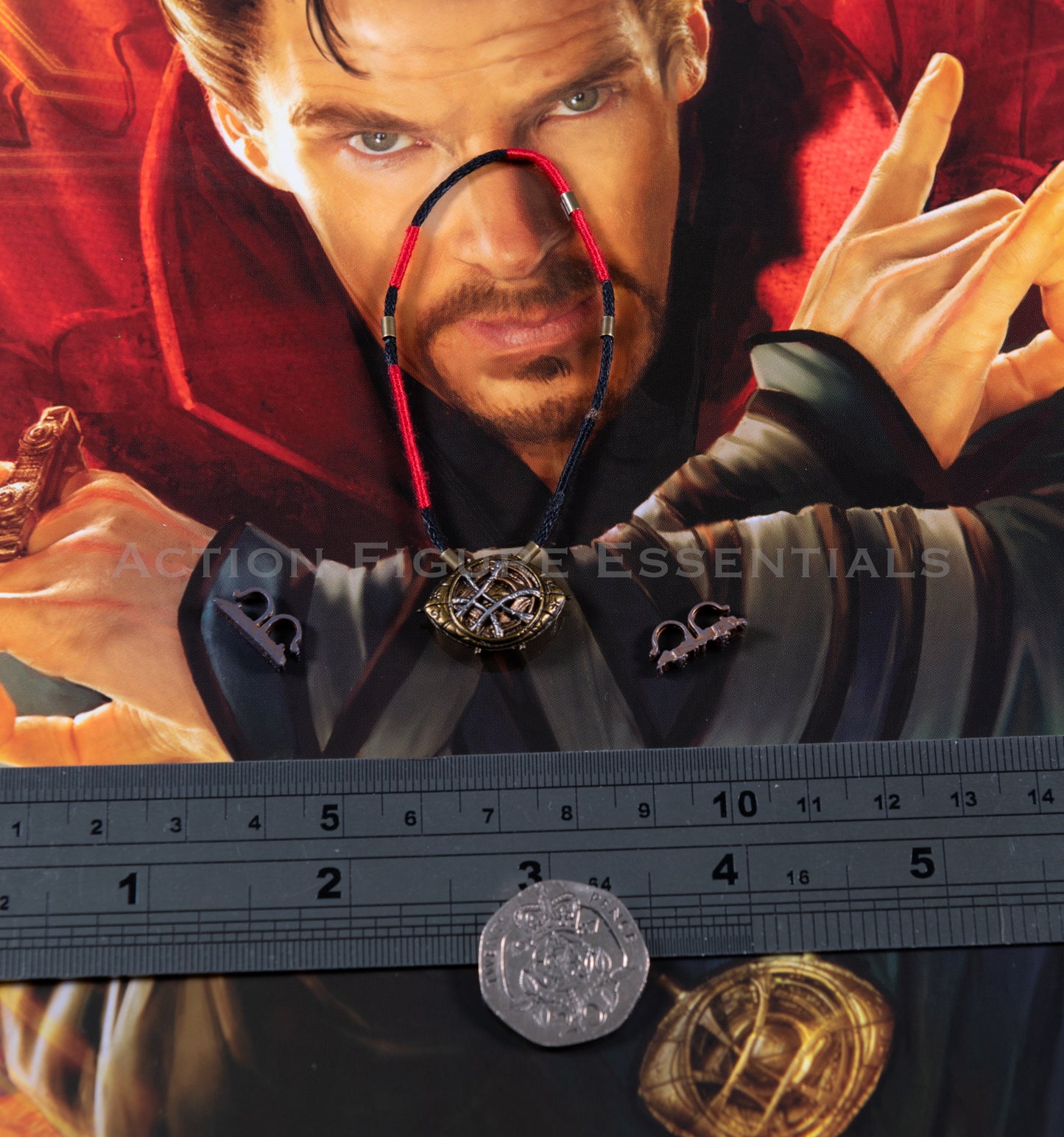 Hot Toys Dr Strange Eye of Agamotto & Sling Rings 1/6 MMS629 NWH Spider-Man