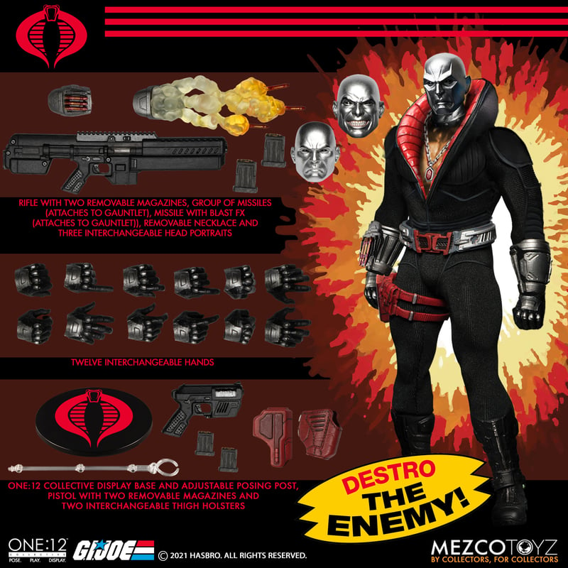 G.I. Joe: Destro - ONE:12 COLLECTIVE - Action Figure - Mezco