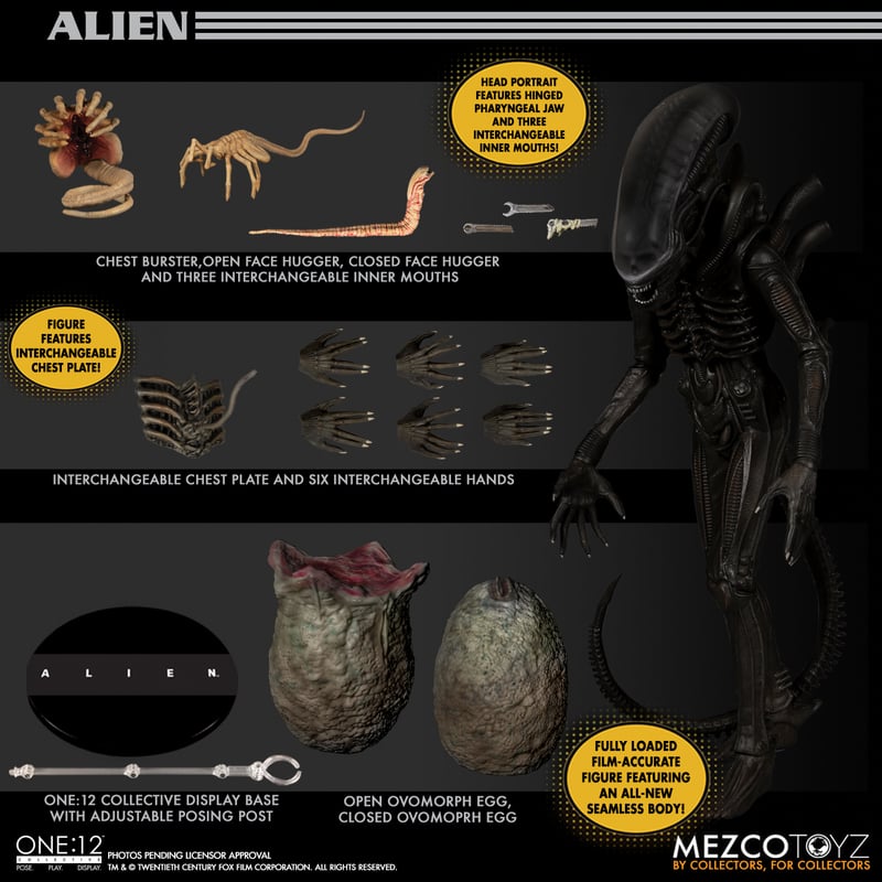 Alien - ONE:12 COLLECTIVE - Action Figure - Mezco