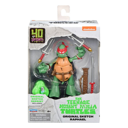 Teenage Mutant Ninja Turtles Raphael Action Figure 40th Anniversary Kevin Eastman Original Sketch - TMNT