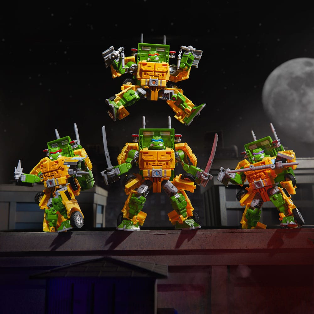 Transformers x Teenage Mutant Ninja Turtles Action Figure Party Wallop - Retro