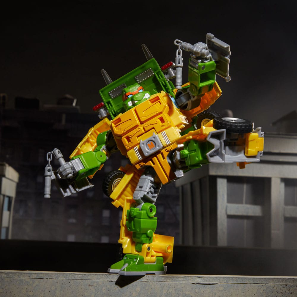 Transformers x Teenage Mutant Ninja Turtles Action Figure Party Wallop - Retro