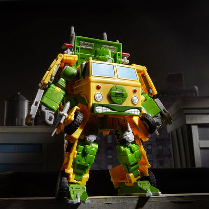 Transformers x Teenage Mutant Ninja Turtles Action Figure Party Wallop - Retro