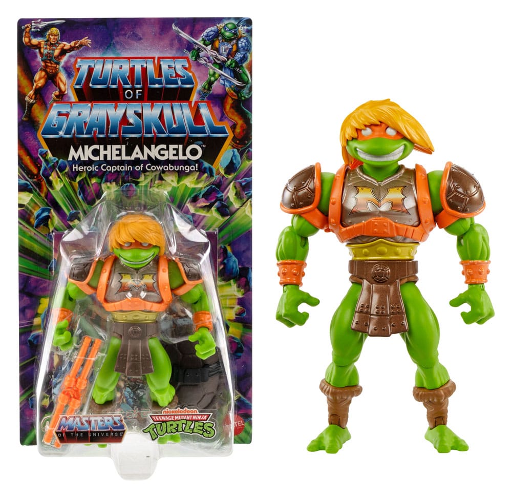 MOTU x TMNT: Turtles of Grayskull Michelangelo (He-Man) Action Figure