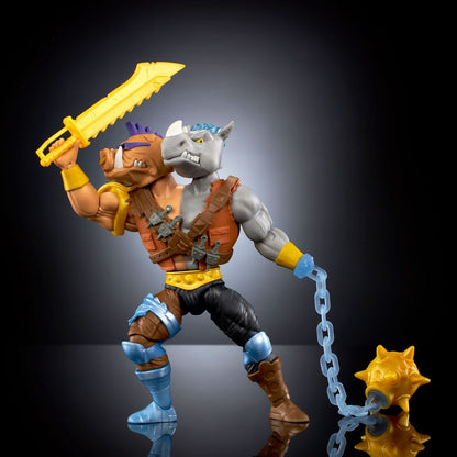 MOTU x TMNT: Turtles of Grayskull Deluxe 2-Bopsteady Action Figure (Bebop Rocksteady)