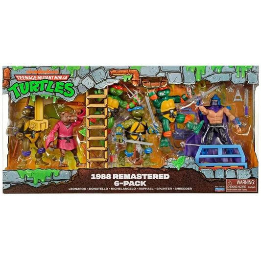 Teenage Mutant Ninja Turtles 6-Pack Action Figures 1988 Remastered HEO EU Exclusive Collectors Set