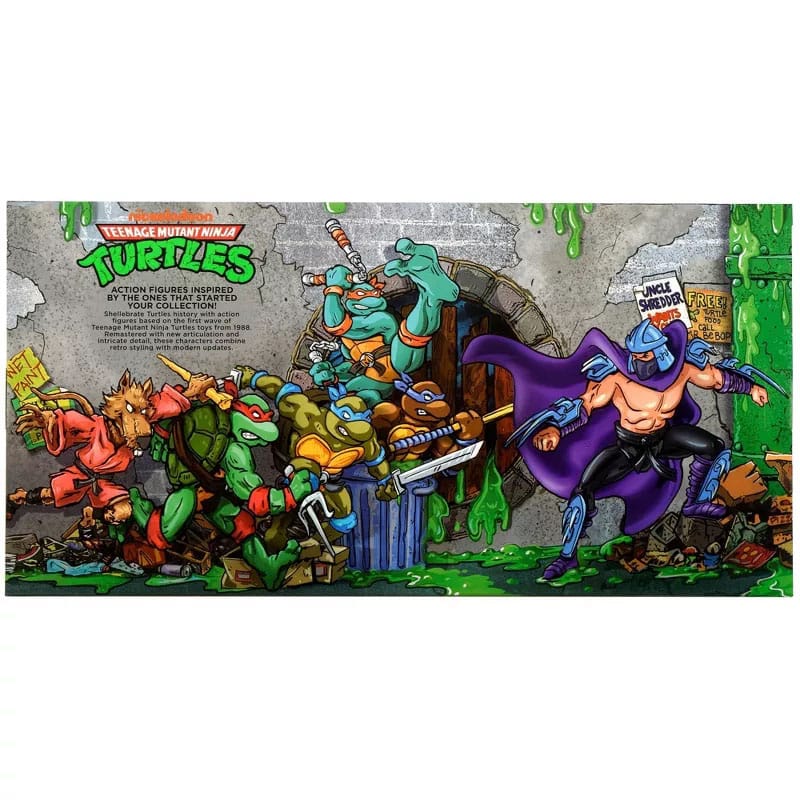 Teenage Mutant Ninja Turtles 6-Pack Action Figures 1988 Remastered HEO EU Exclusive Collectors Set