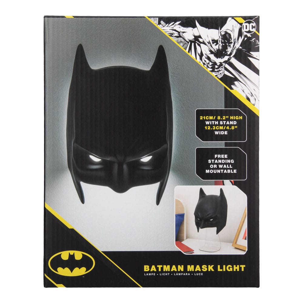 DC Comics Batman Mask 3D LED Light Official Batman Wall Light Bedroom Gaming Room Lamp