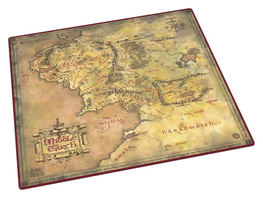 Ultimate Guard Lord of the Rings Playmat Oversized 61x61cm Places of Middle-earth TCG Gaming Mat